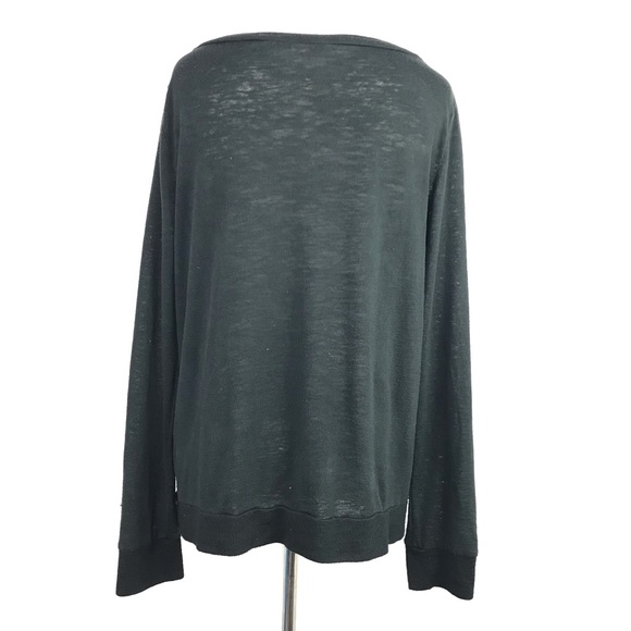 Victoria’s Secret Scoop Neck Black Long Sleeve - Picture 3 of 4